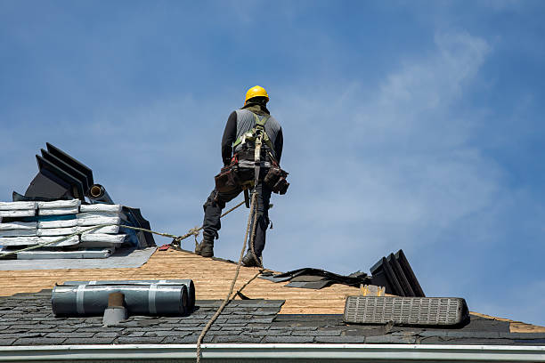 Professional Storm Damage Roof Repair technician working in Dobbs Ferry, NY